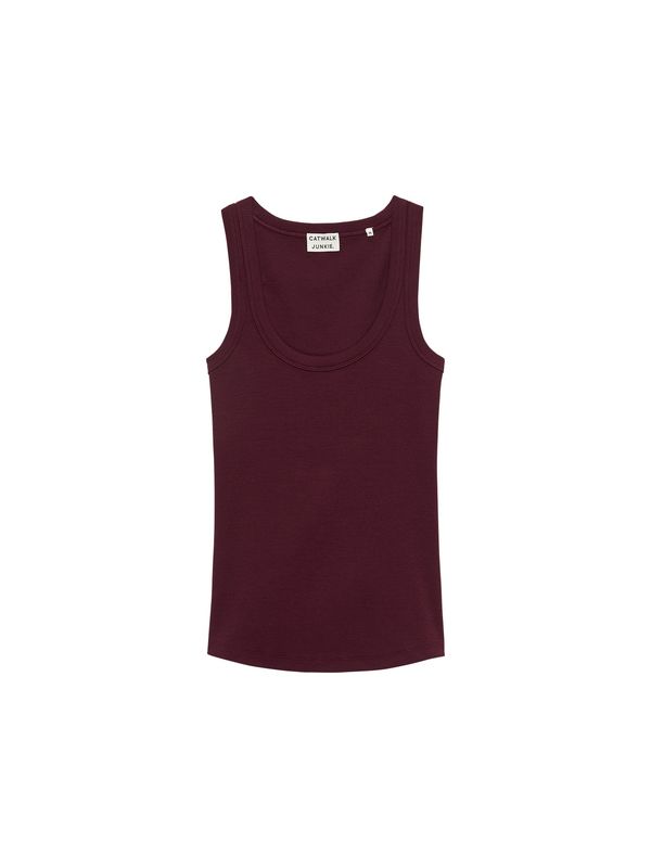 Tanktop - wijnrood