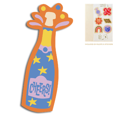 Cut-out card - Champagne