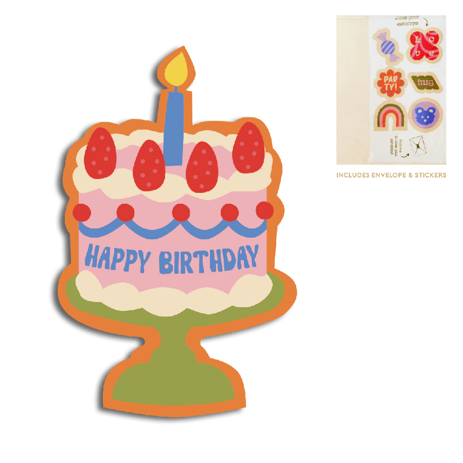 Cut-out card - Happy birthday