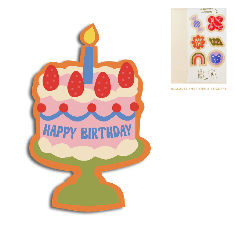 Cut-out card - Happy birthday