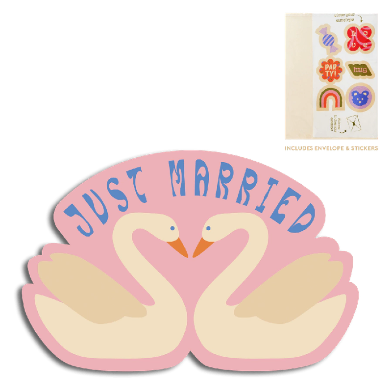 Cut-out card -  Just Married