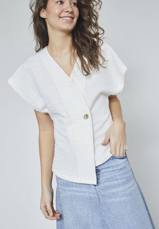 Top Evela - white