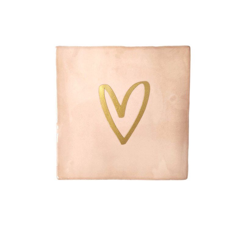 Tegel – Hartje – blush pink