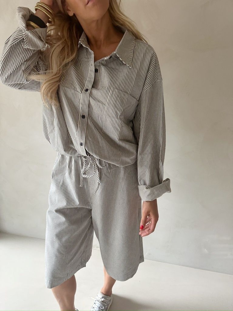 Spijkerjas / blouse Billy - streep