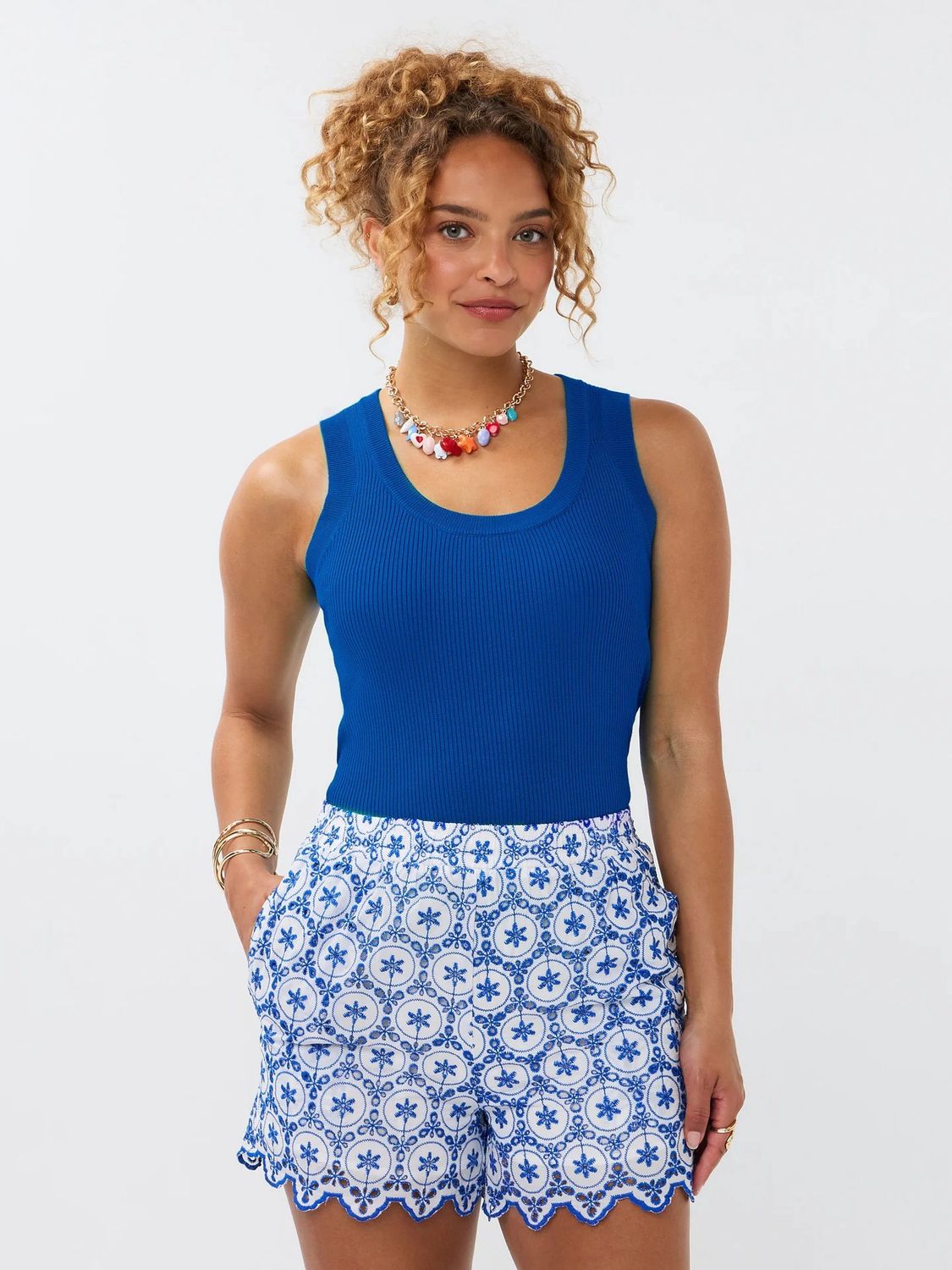 Knitted Top Keely - Blue