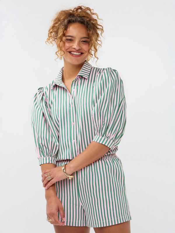 Blouse Annie - pink/green