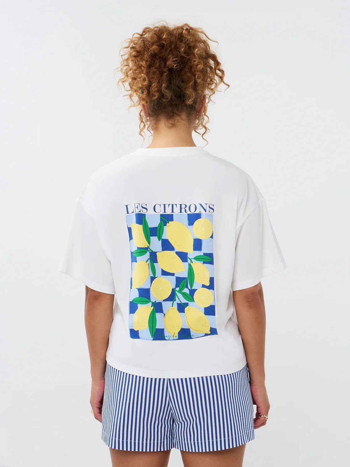 T-shirt Les Citrons - blue/yellow