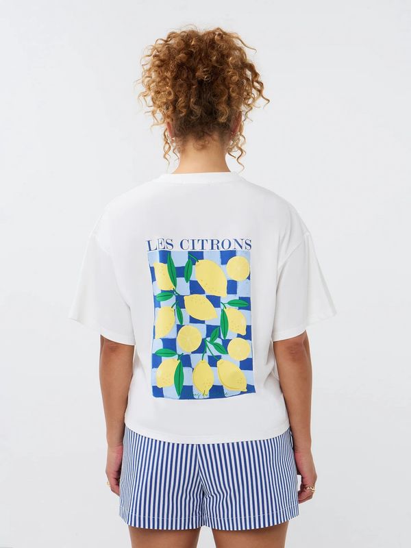 T-shirt Les Citrons - blue/yellow