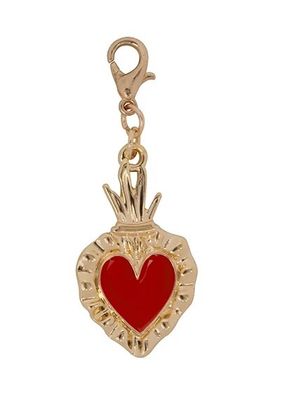 Charm / bedel - Hart / Kroon - rood