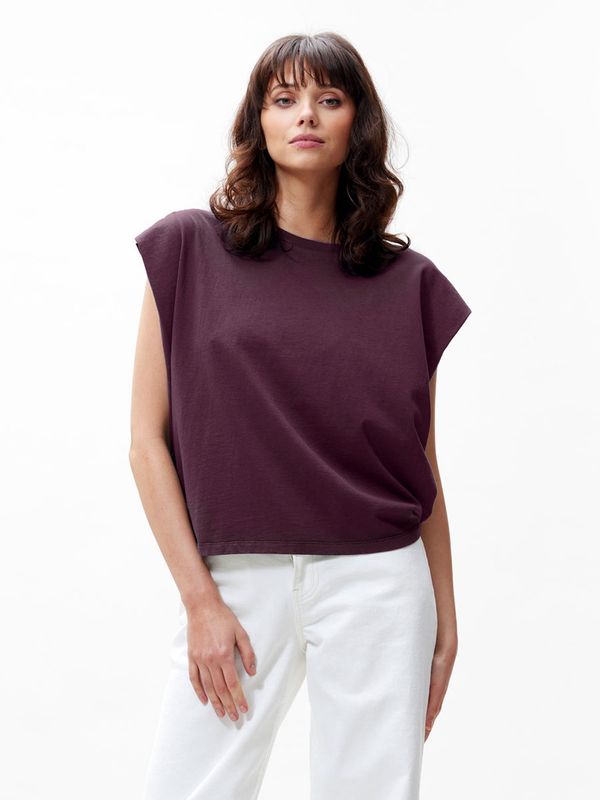 Folded shoulder top - winetasting