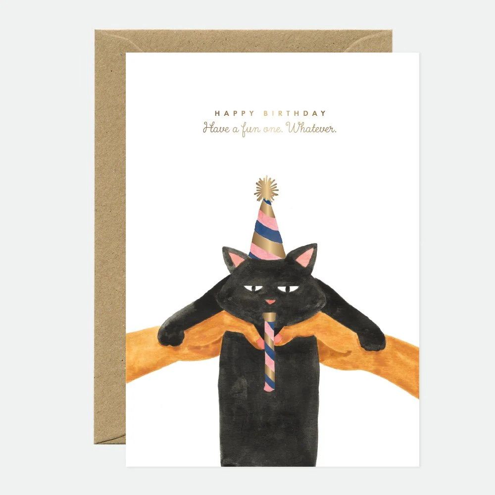 Kaart - Whatever Cat Birthday