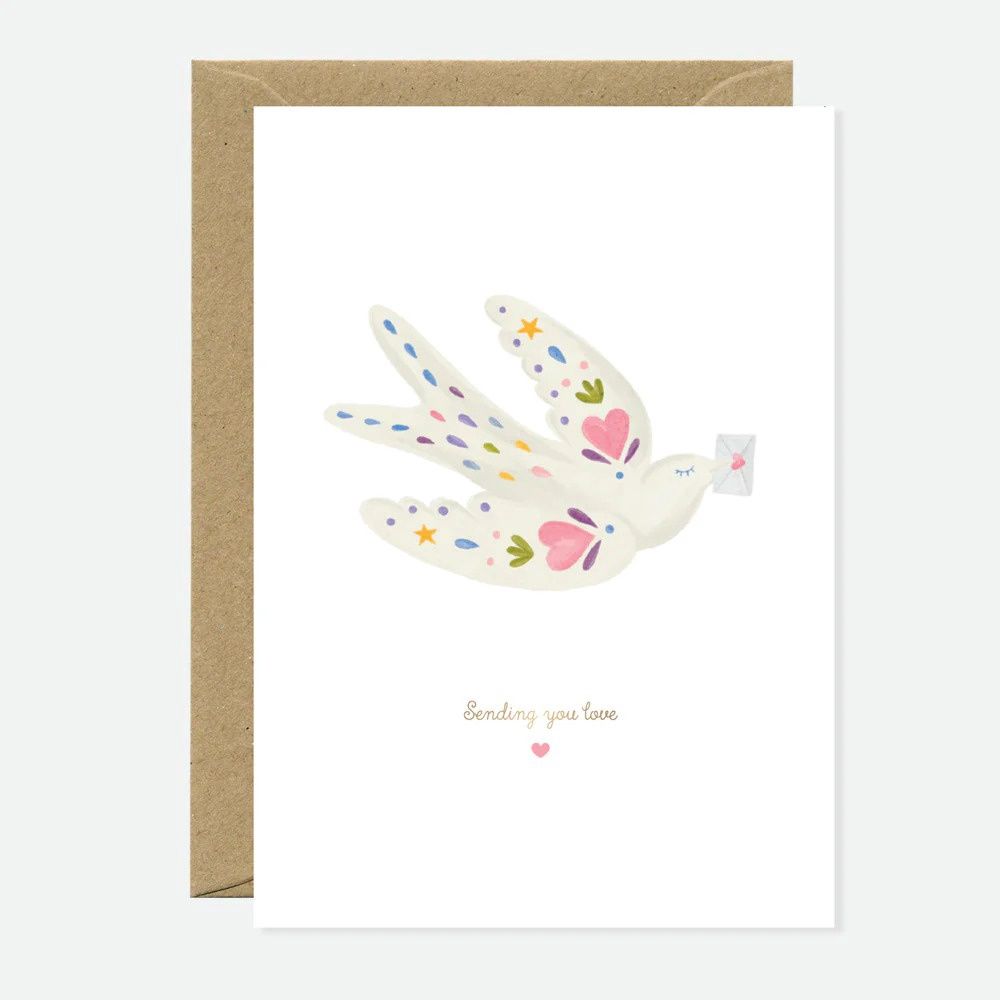 Kaart -  Sending Love Bird