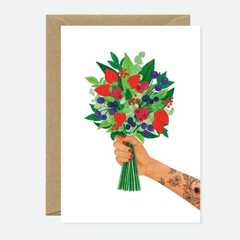 Kaart - Berries Bouquet