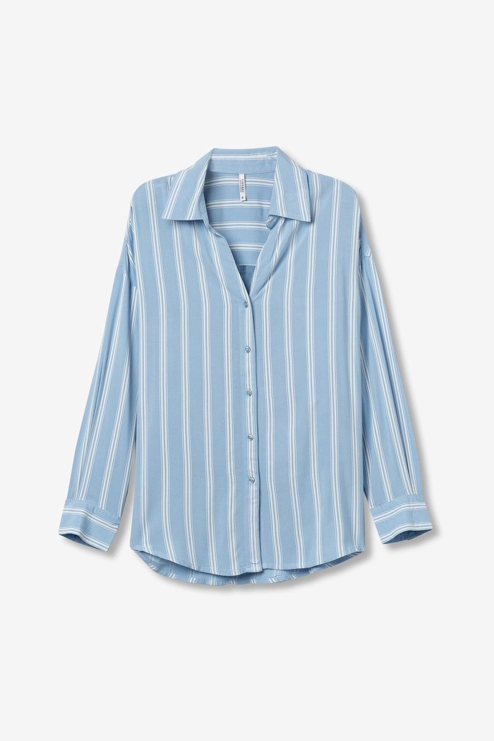 Blouse streep - blauw/wit