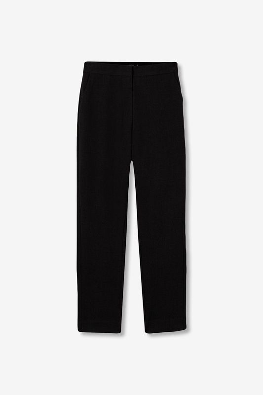 Slim fit pantalon - zwart