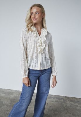 Blouse Eina v-hals - cream