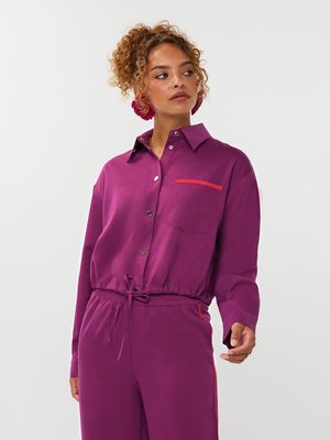 Blouse Kess - fuchsia purple/red