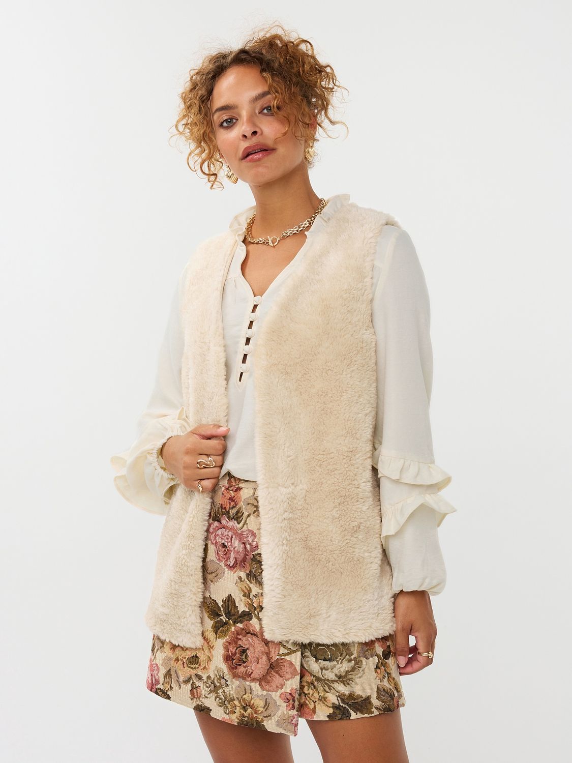 Gilet Sasha - ecru