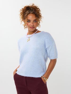 Knitted Sweater Eddie - light blue