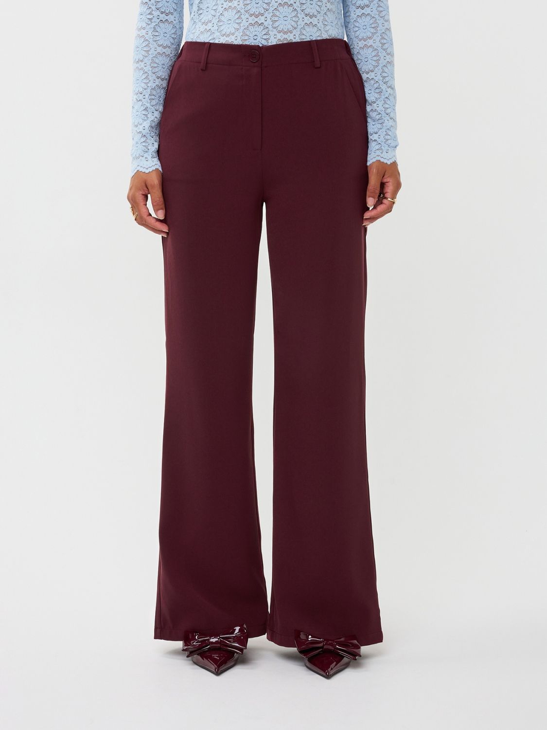 Pants Solange - burgundy