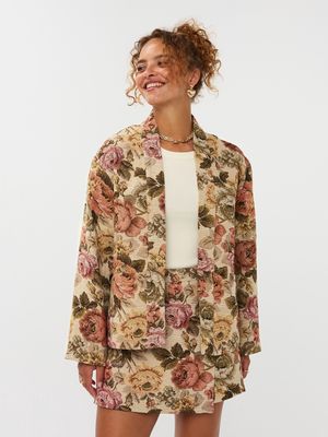 Kimono Penny - rose print