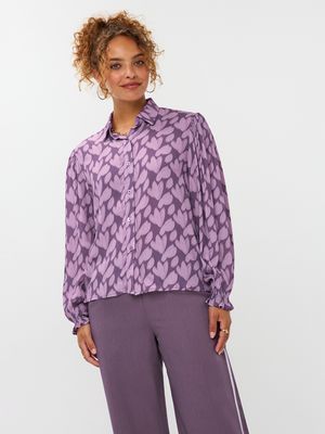 Blouse Alyssa - purple flower