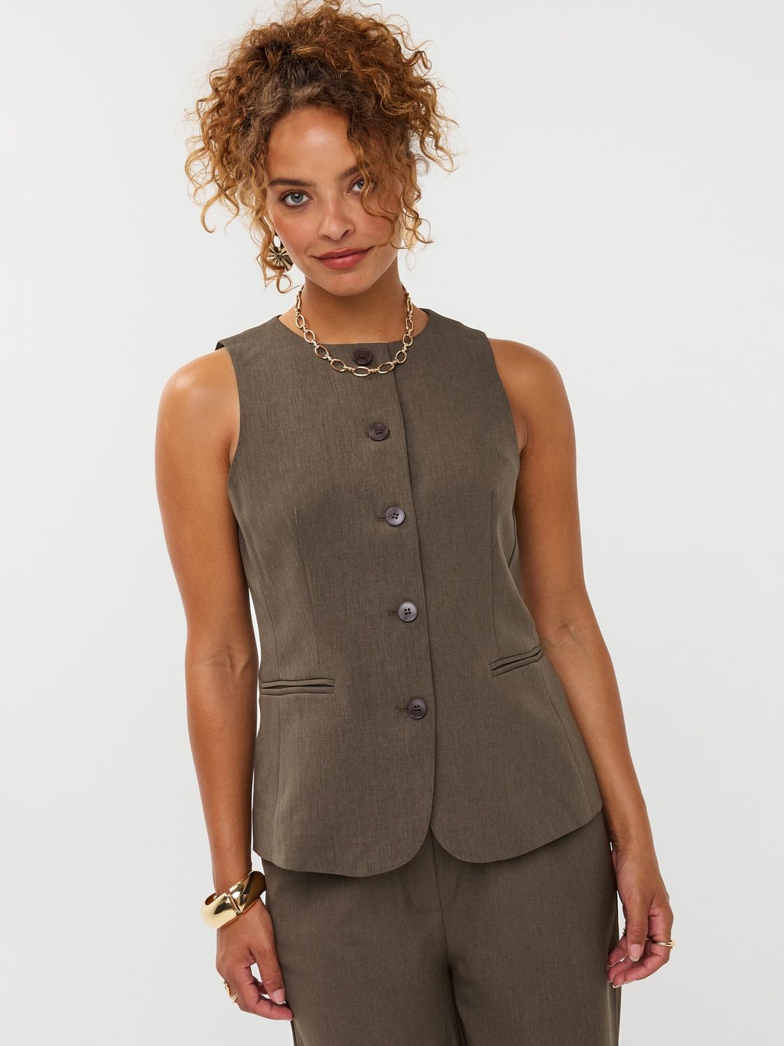 Gilet Mellie - mud