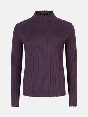 Knitted Top Kit - dark purple