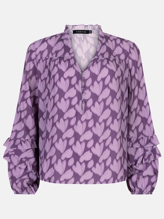 Blouse Ellie - purple flower