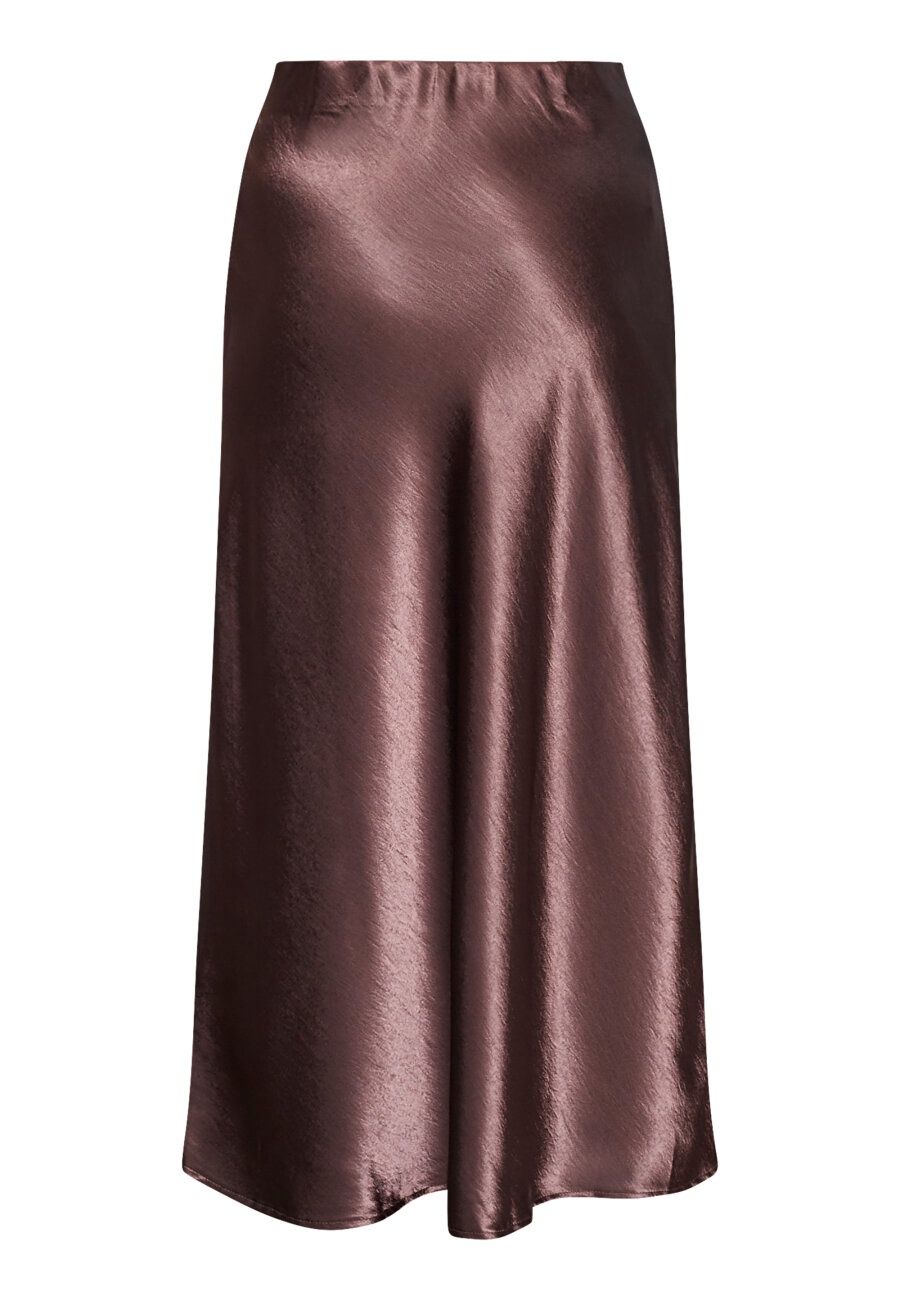 Satijnen rok Gewo - brown