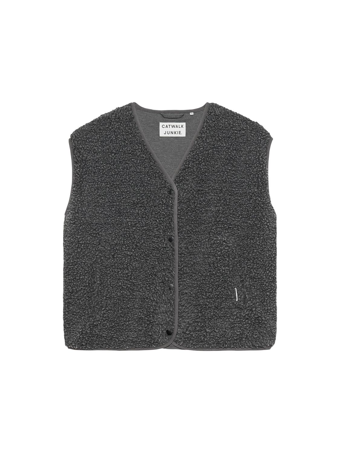 Bodywarmer teddy - carbon