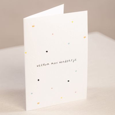 Kaart - Welkom mooi wondertje