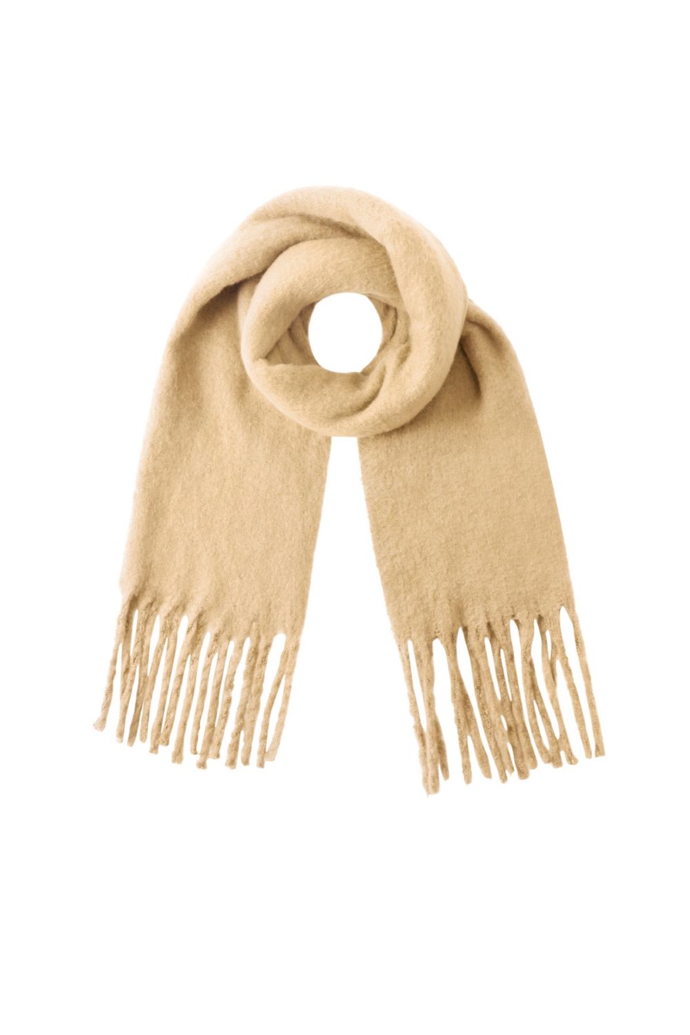 Sjaal effen - beige