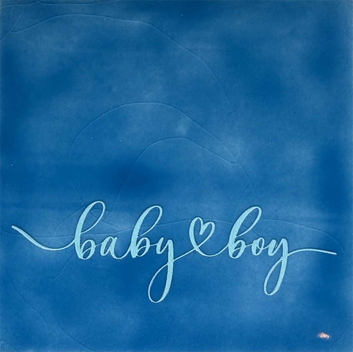 Tegel - &#39;baby boy&#39; lichtblauw/blauw