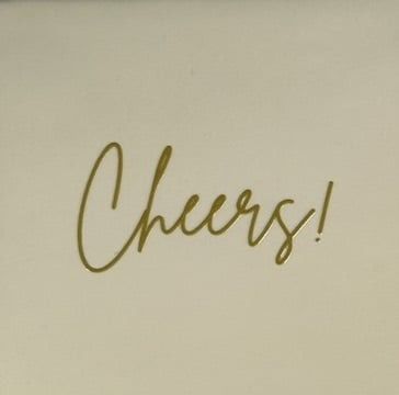 Tegel - &#39;cheers&#39; creme/goud