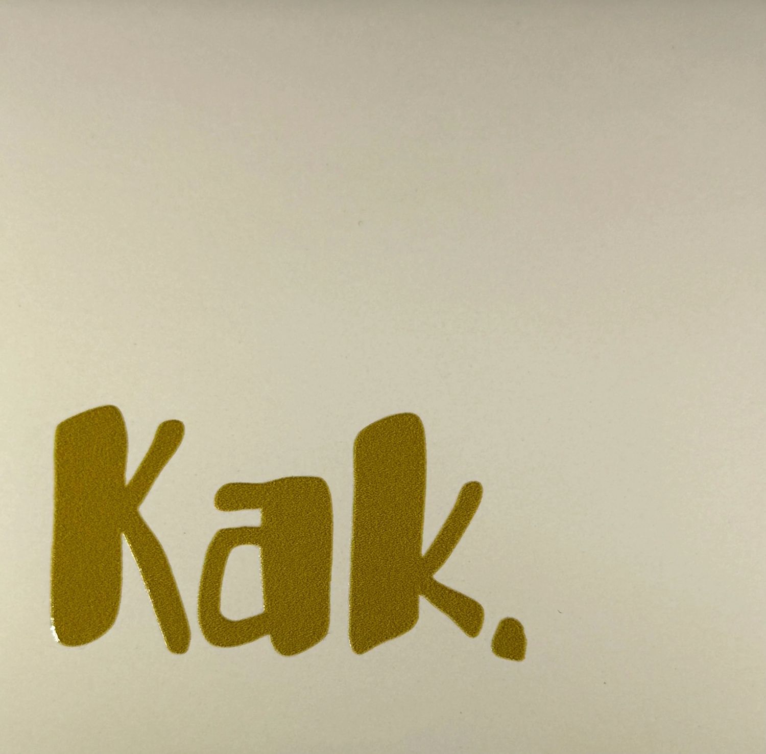 Tegel - &#39;kak&#39; creme/goud