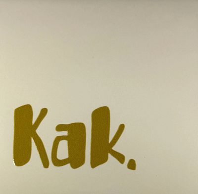 Tegel - 'kak' creme/goud
