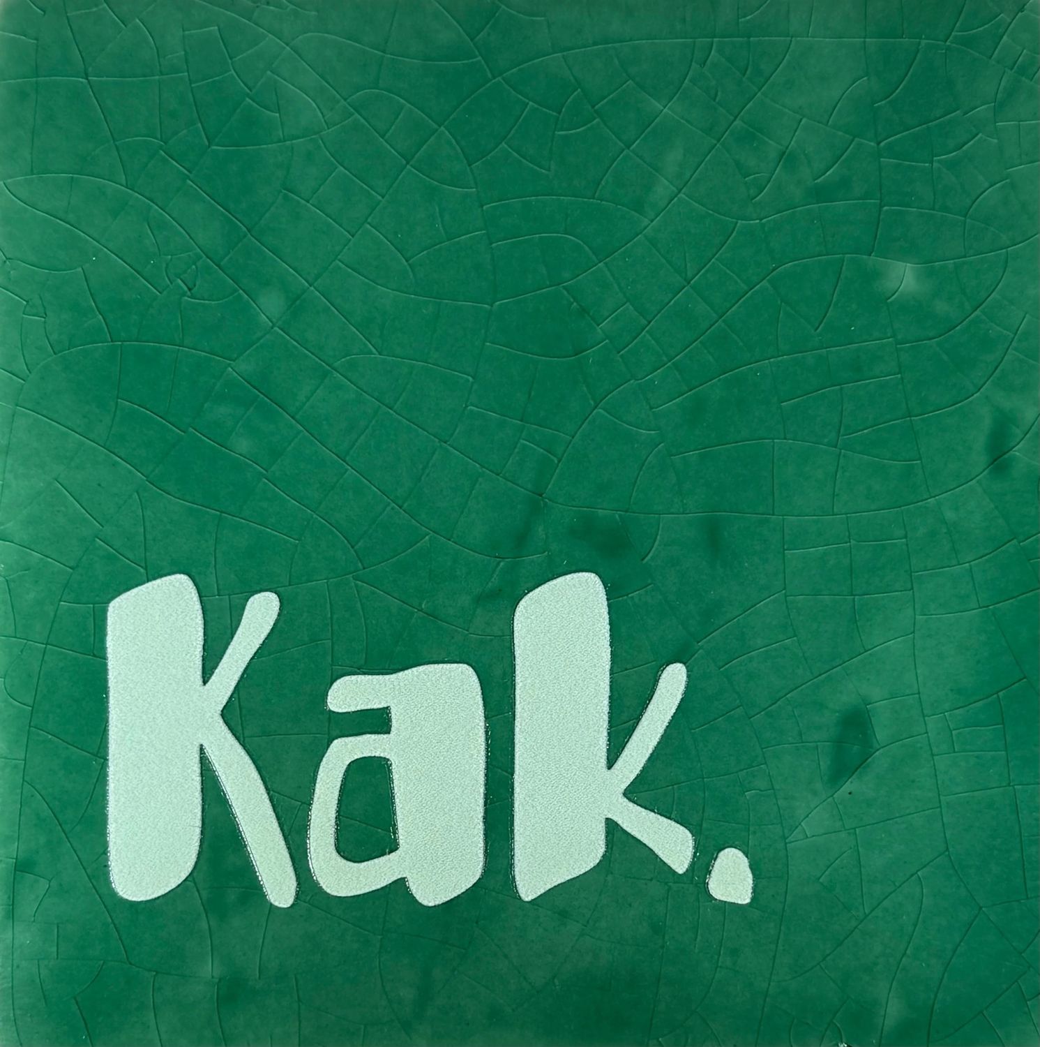 Tegel - &#39;kak&#39; hardgroen/lichtgroen