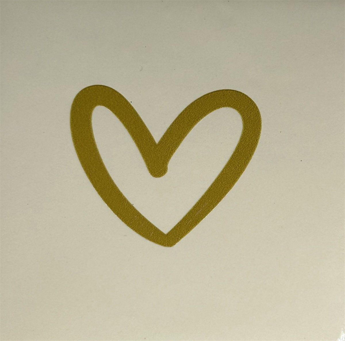 Tegel - &#39;Hartje open&#39;  creme/goud