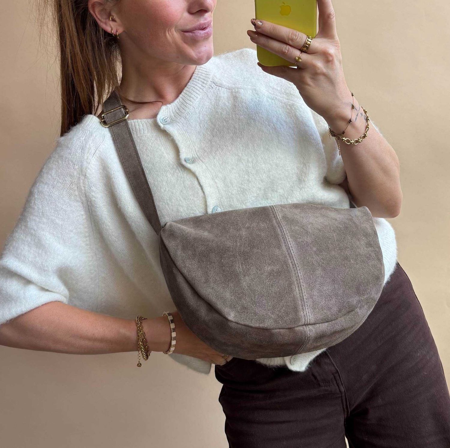 Tas / Moonbag Novi - taupe