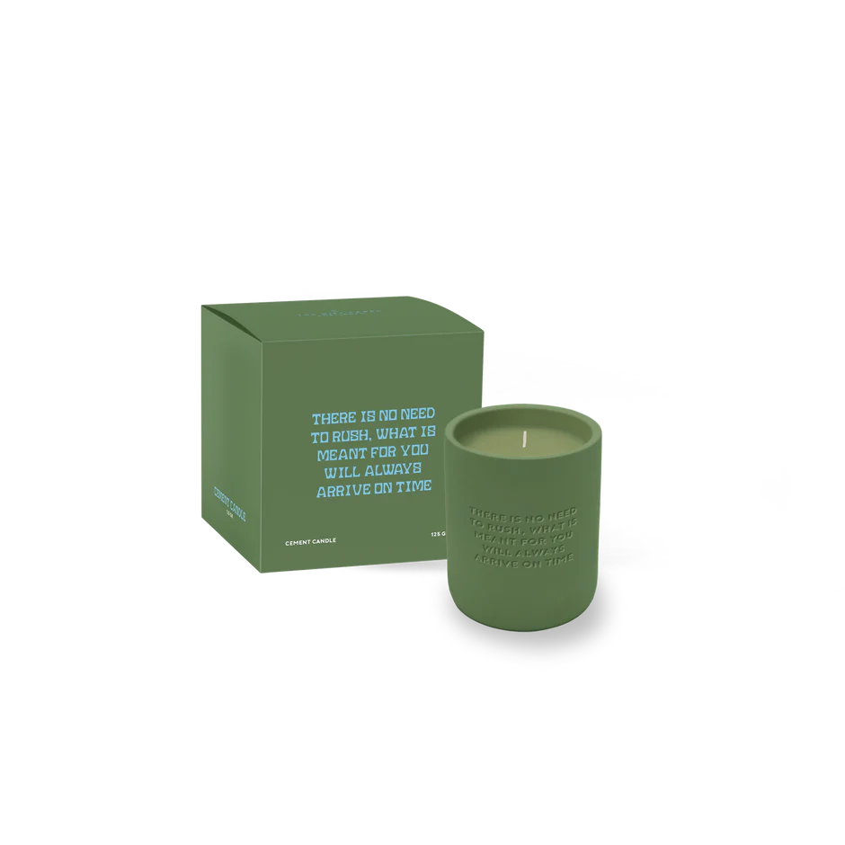 Cemented Candle 170gr - There Is No Need To Rush