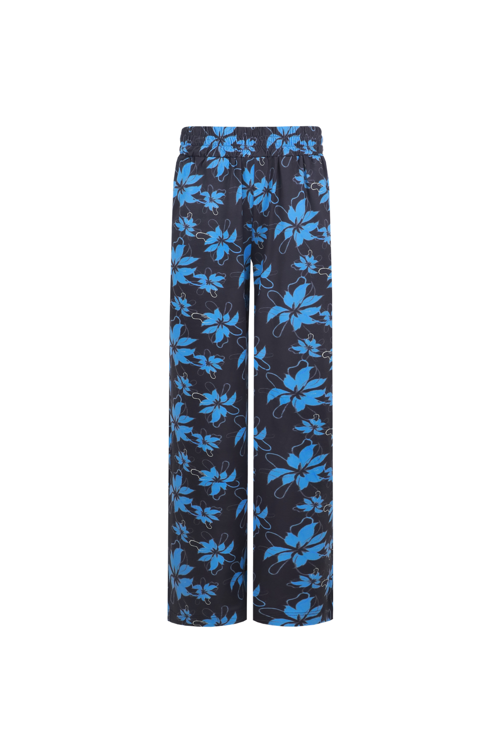 Pants Lydia - black / bright blue