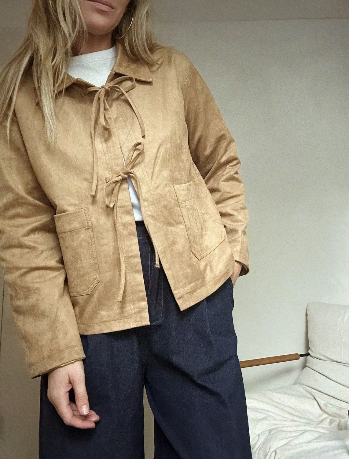Jacket Suzy suede – camel