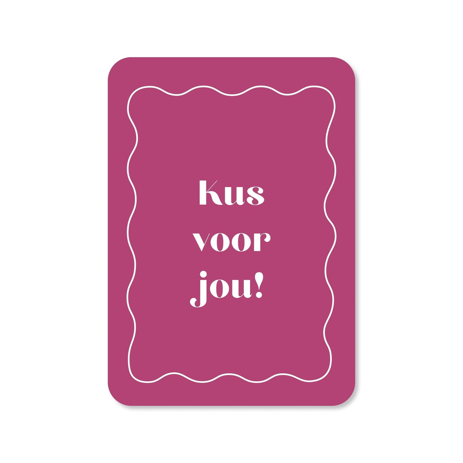 Kaart  Kus voor jou