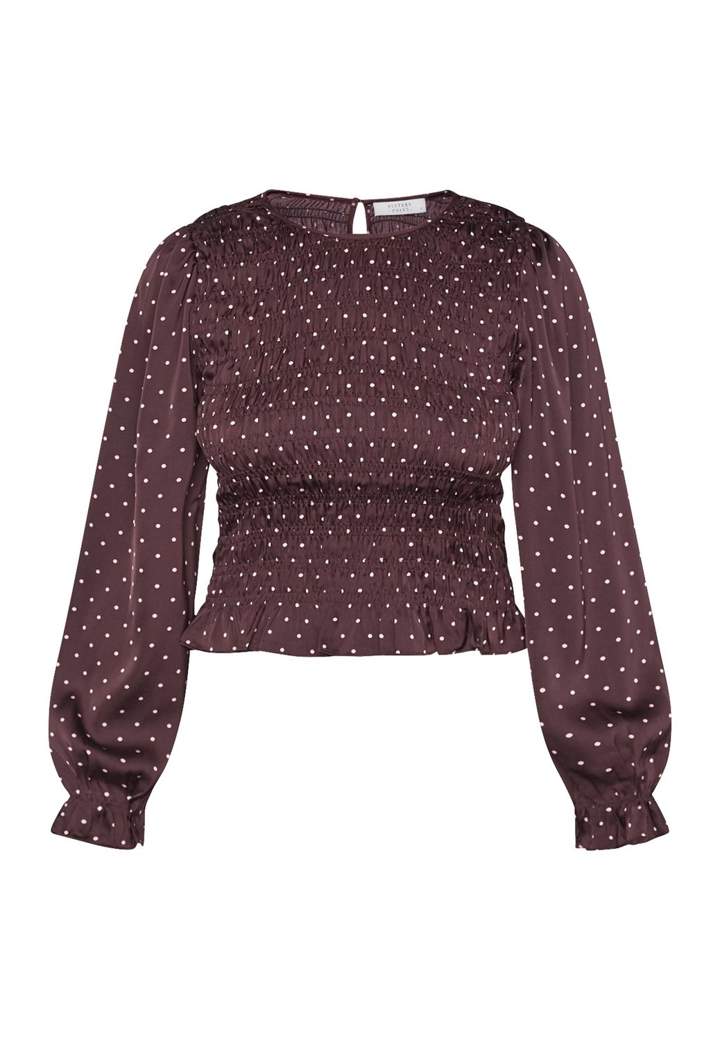 Top Nix dots - bordeaux