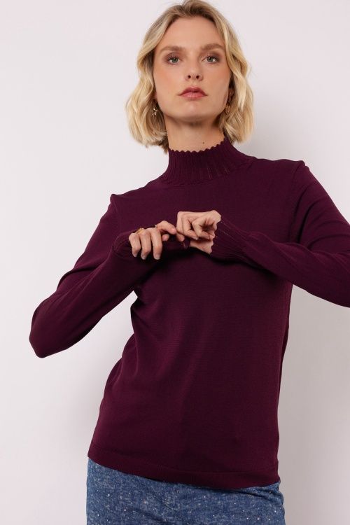 Top Calyx - wine red