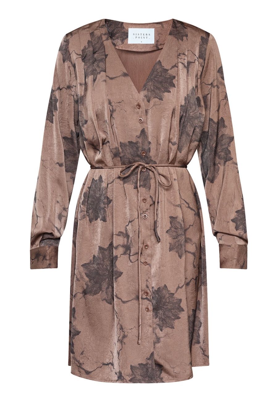 Jurk Esava - brown flower