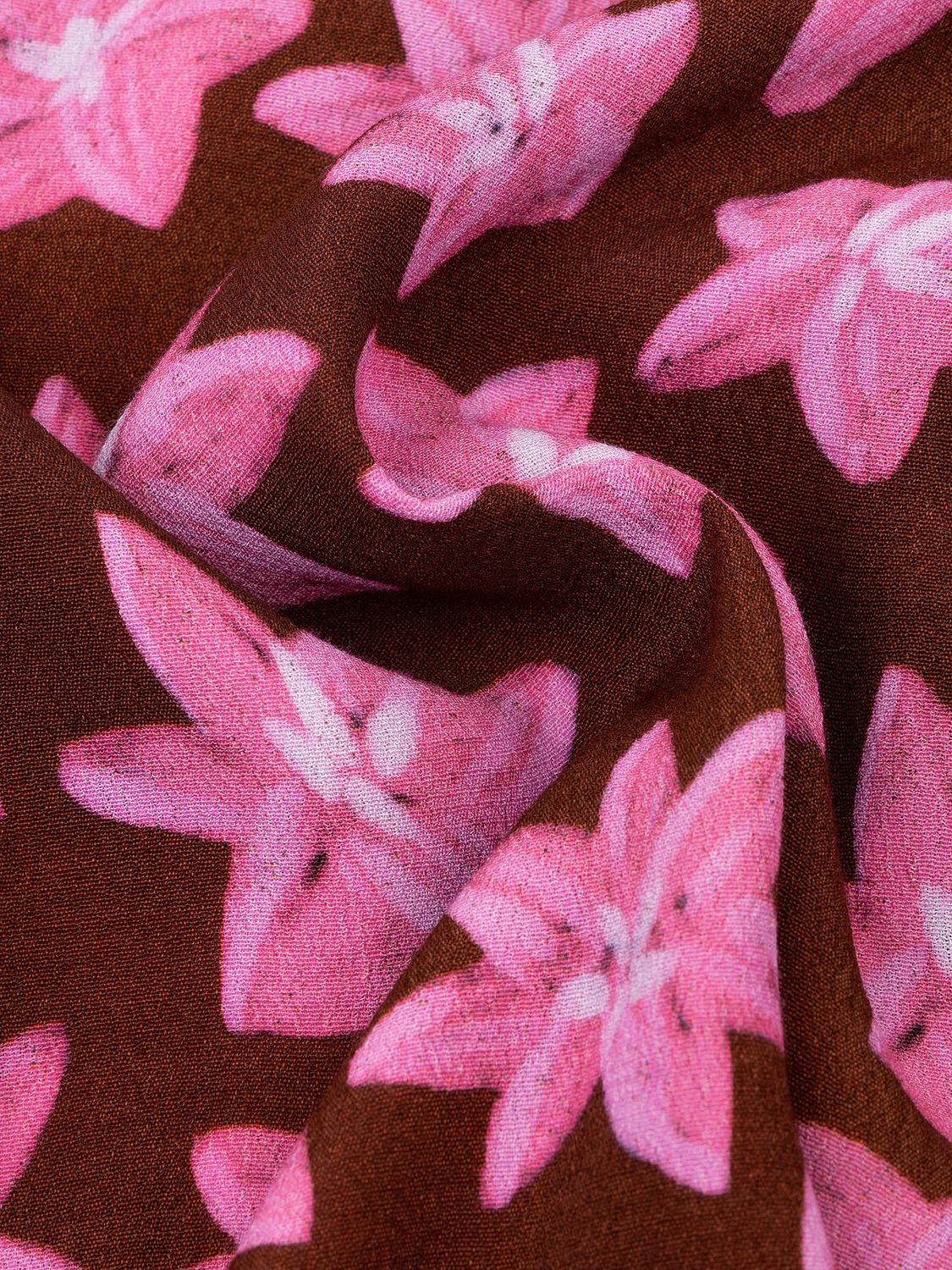 Blouse Alyssa - brown flower