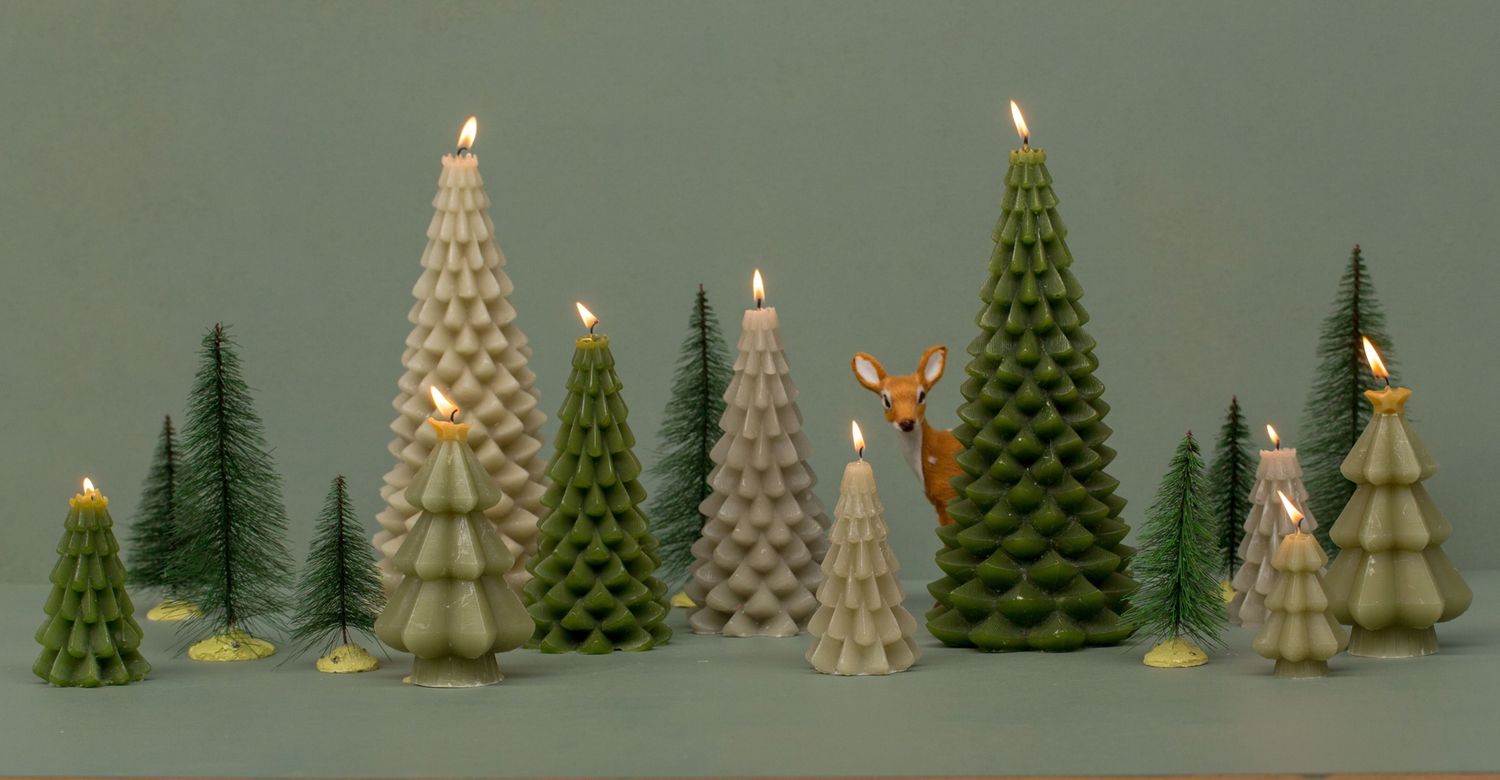 Kerstboomkaars S – leaf green