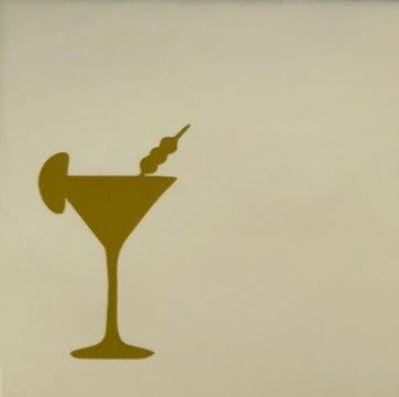 Tegel - &#39;cocktail&#39; creme/goud